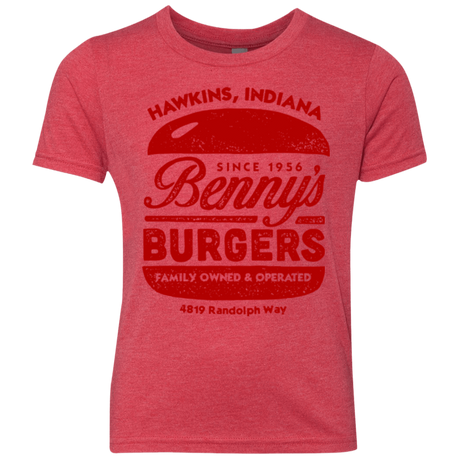 T-Shirts Vintage Red / YXS Benny's Burgers Youth Triblend T-Shirt