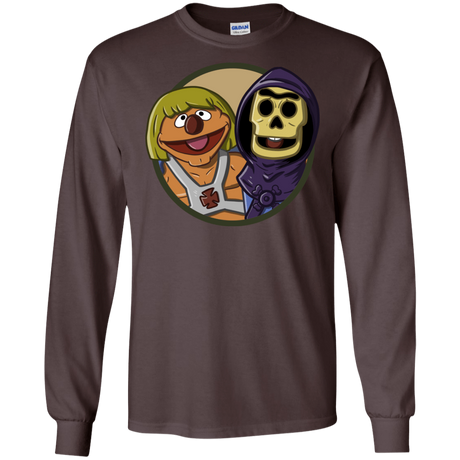 T-Shirts Dark Chocolate / S Bert and Ernie Men's Long Sleeve T-Shirt