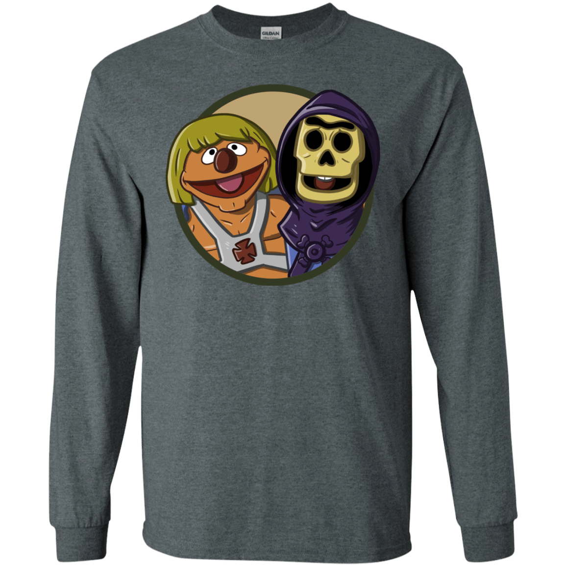 T-Shirts Dark Heather / S Bert and Ernie Men's Long Sleeve T-Shirt