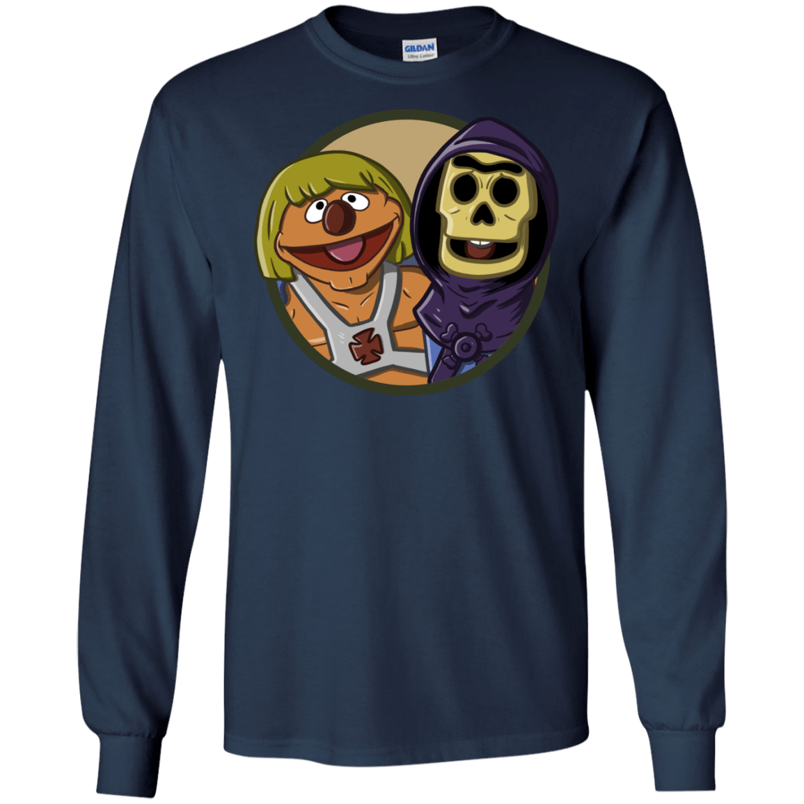 T-Shirts Navy / S Bert and Ernie Men's Long Sleeve T-Shirt