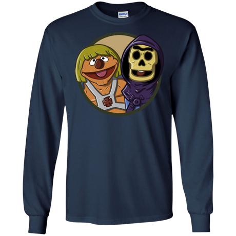 T-Shirts Navy / S Bert and Ernie Men's Long Sleeve T-Shirt