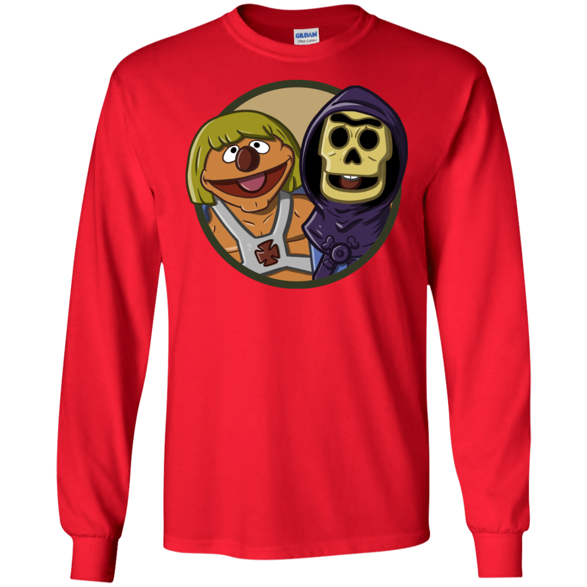 T-Shirts Red / S Bert and Ernie Men's Long Sleeve T-Shirt