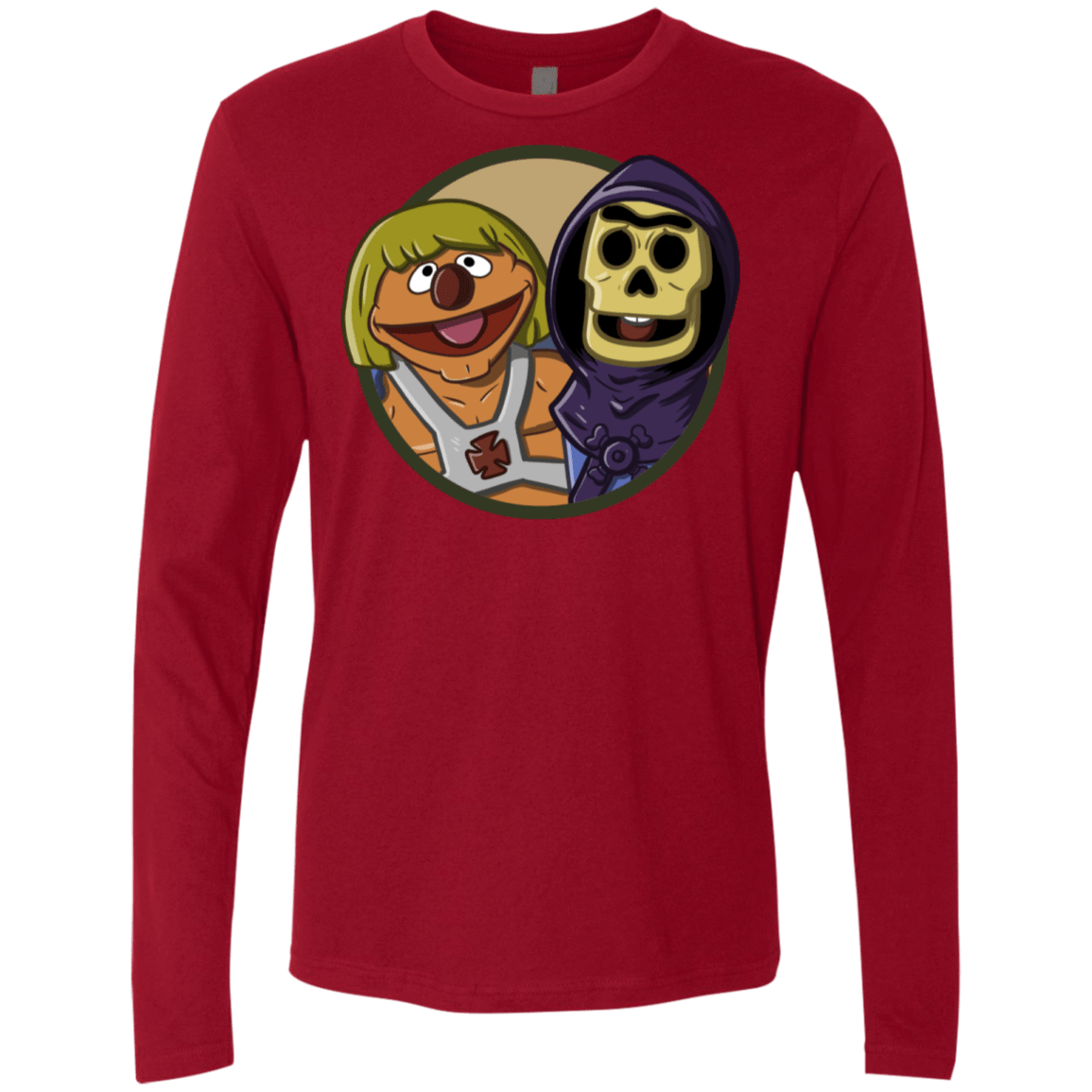 T-Shirts Cardinal / S Bert and Ernie Men's Premium Long Sleeve