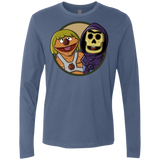 T-Shirts Indigo / S Bert and Ernie Men's Premium Long Sleeve