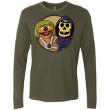 T-Shirts Military Green / S Bert and Ernie Men's Premium Long Sleeve