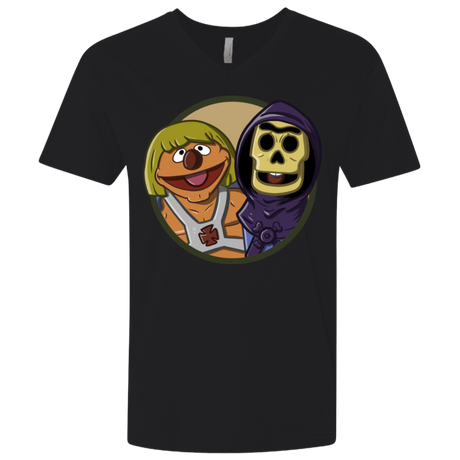 T-Shirts Black / X-Small Bert and Ernie Men's Premium V-Neck