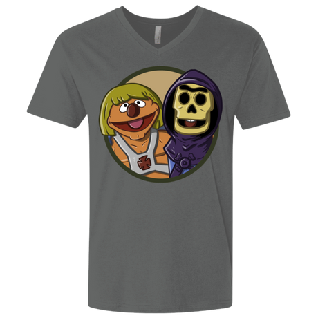 T-Shirts Heavy Metal / X-Small Bert and Ernie Men's Premium V-Neck