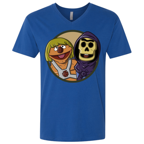 T-Shirts Royal / X-Small Bert and Ernie Men's Premium V-Neck