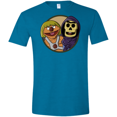 T-Shirts Antique Sapphire / S Bert and Ernie Men's Semi-Fitted Softstyle