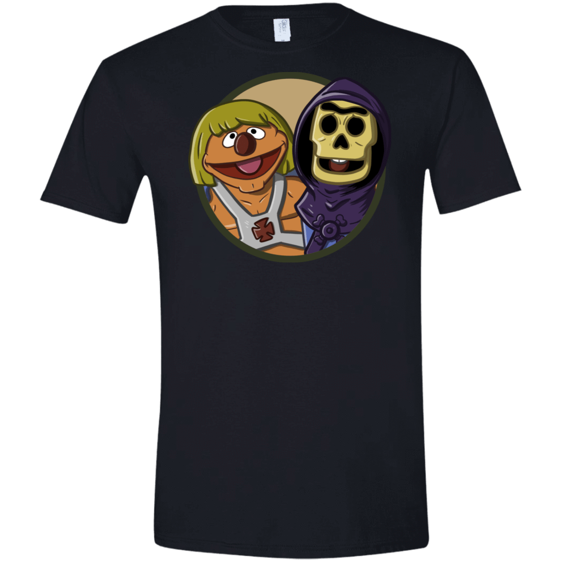 T-Shirts Black / X-Small Bert and Ernie Men's Semi-Fitted Softstyle
