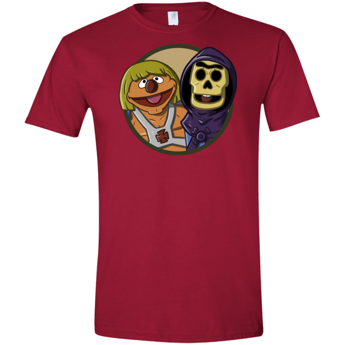 T-Shirts Cardinal Red / S Bert and Ernie Men's Semi-Fitted Softstyle