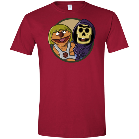 T-Shirts Cardinal Red / S Bert and Ernie Men's Semi-Fitted Softstyle