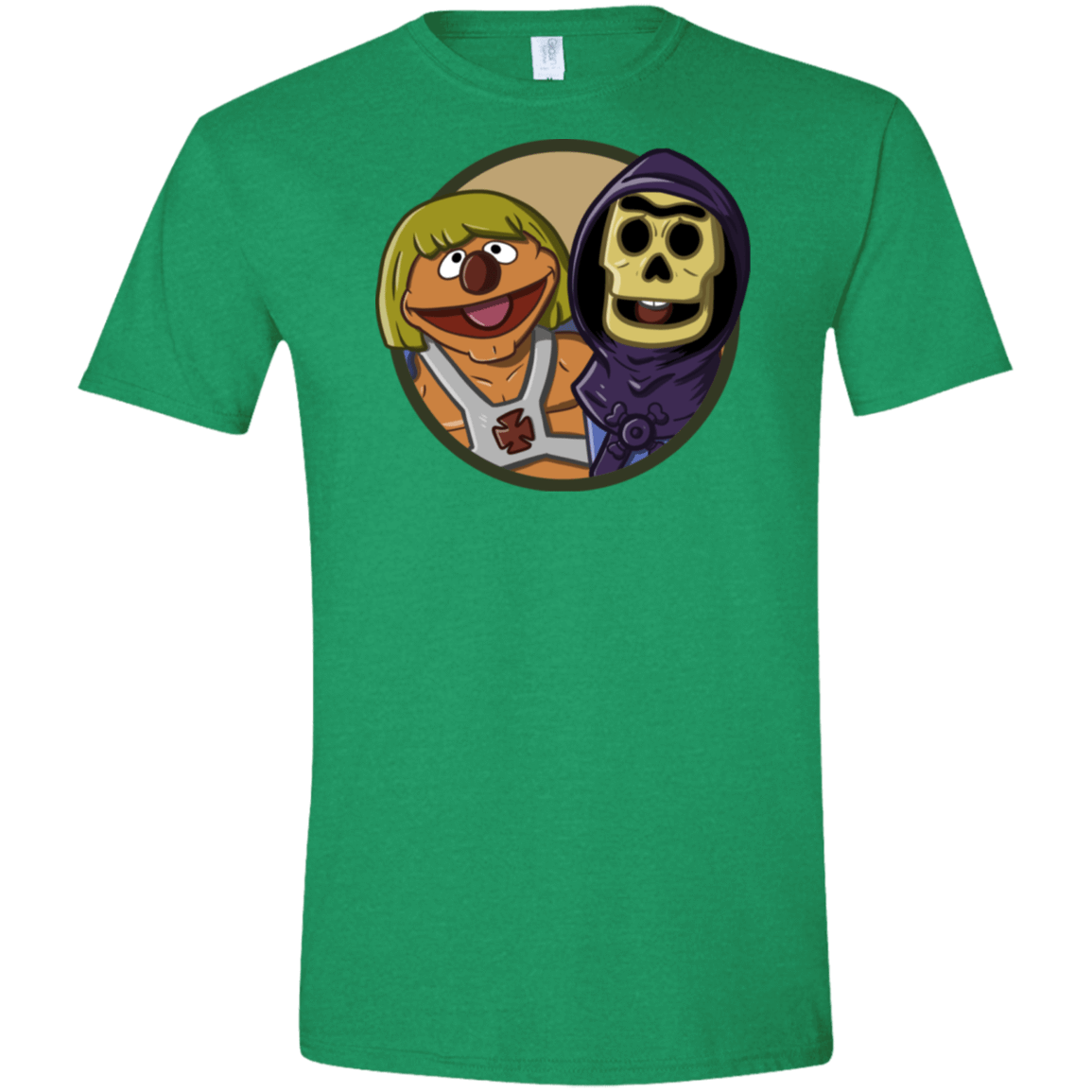 T-Shirts Heather Irish Green / S Bert and Ernie Men's Semi-Fitted Softstyle