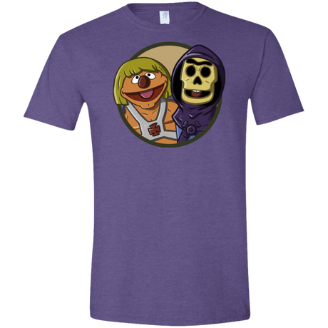 T-Shirts Heather Purple / S Bert and Ernie Men's Semi-Fitted Softstyle