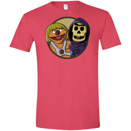 T-Shirts Heather Red / S Bert and Ernie Men's Semi-Fitted Softstyle