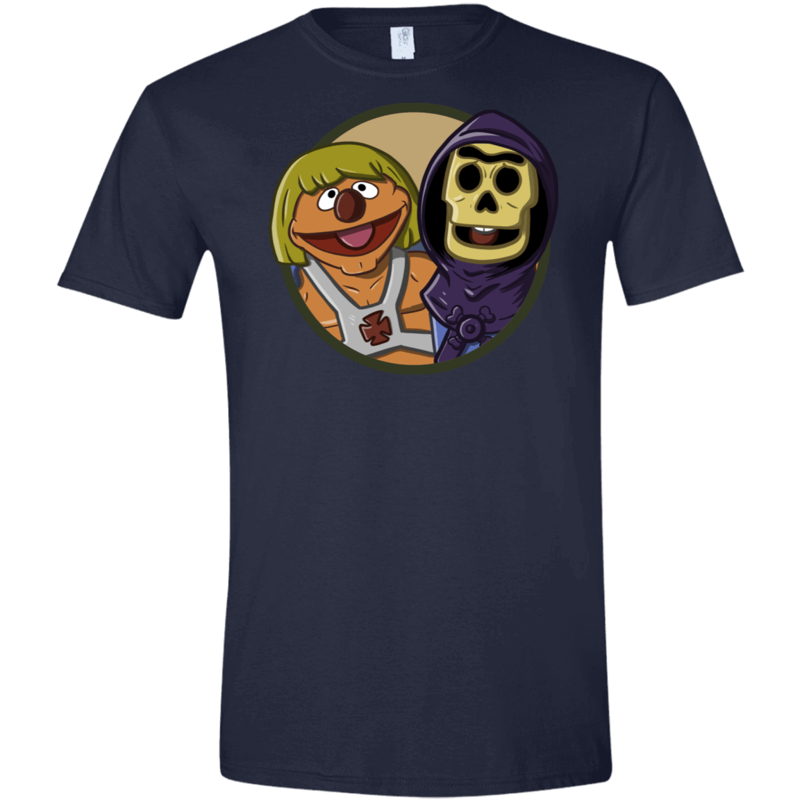 T-Shirts Navy / X-Small Bert and Ernie Men's Semi-Fitted Softstyle