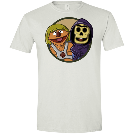 T-Shirts White / X-Small Bert and Ernie Men's Semi-Fitted Softstyle