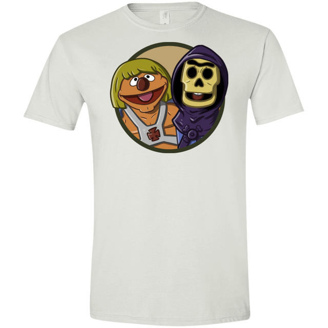 T-Shirts White / X-Small Bert and Ernie Men's Semi-Fitted Softstyle