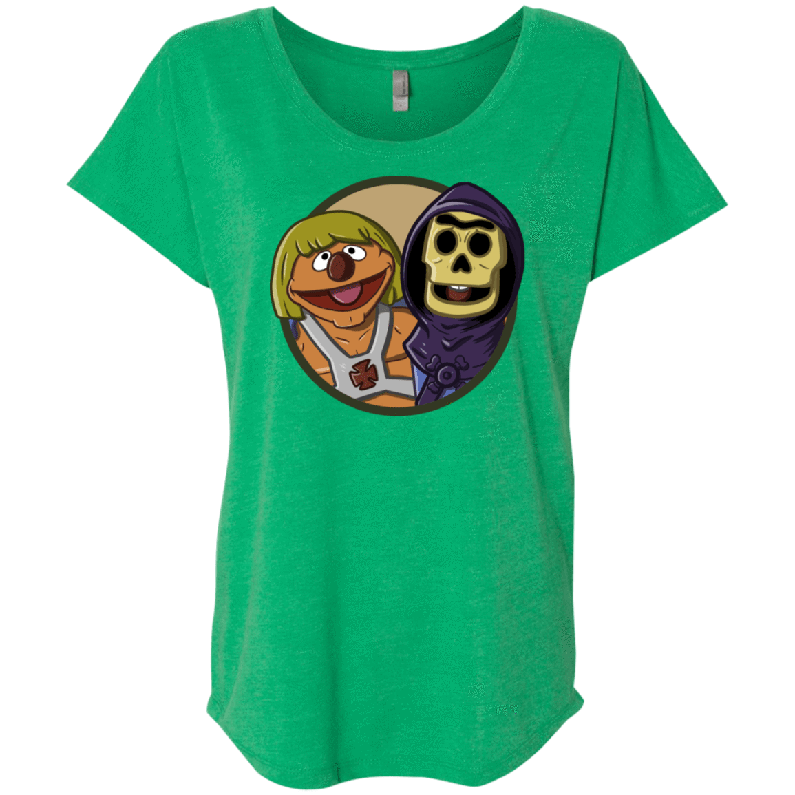 T-Shirts Envy / X-Small Bert and Ernie Triblend Dolman Sleeve