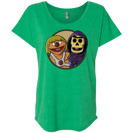 T-Shirts Envy / X-Small Bert and Ernie Triblend Dolman Sleeve