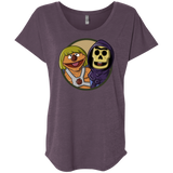 T-Shirts Vintage Purple / X-Small Bert and Ernie Triblend Dolman Sleeve