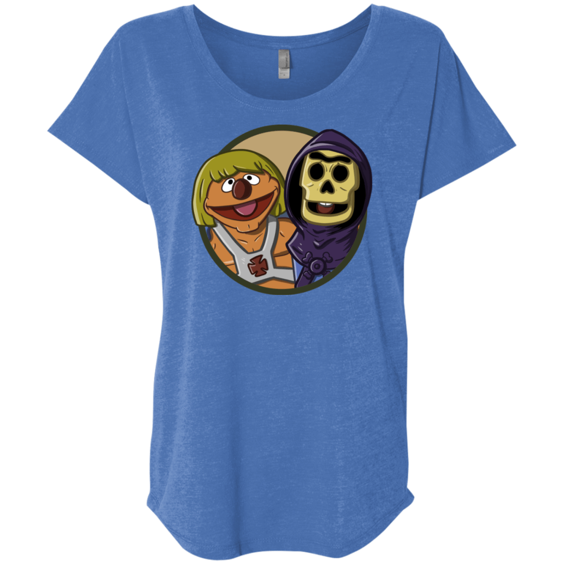 T-Shirts Vintage Royal / X-Small Bert and Ernie Triblend Dolman Sleeve