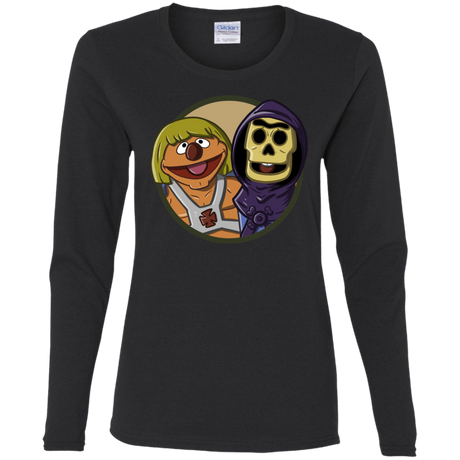 T-Shirts Black / S Bert and Ernie Women's Long Sleeve T-Shirt