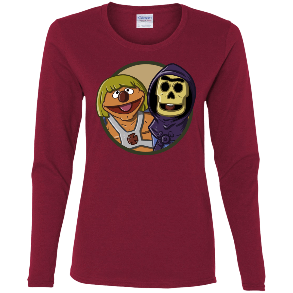 T-Shirts Cardinal / S Bert and Ernie Women's Long Sleeve T-Shirt