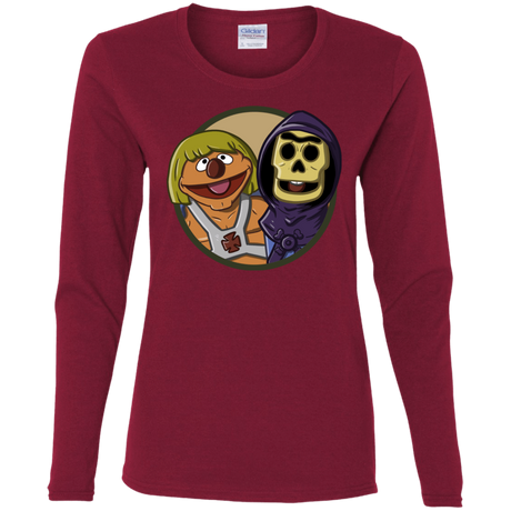 T-Shirts Cardinal / S Bert and Ernie Women's Long Sleeve T-Shirt