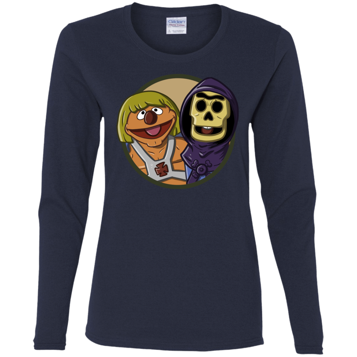 T-Shirts Navy / S Bert and Ernie Women's Long Sleeve T-Shirt