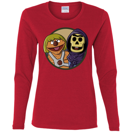 T-Shirts Red / S Bert and Ernie Women's Long Sleeve T-Shirt