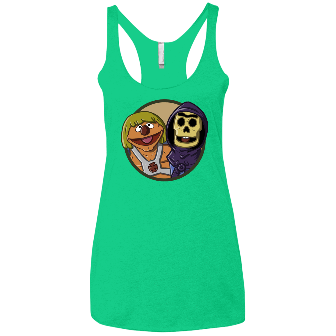 T-Shirts Envy / X-Small Bert and Ernie Women's Triblend Racerback Tank