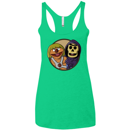 T-Shirts Envy / X-Small Bert and Ernie Women's Triblend Racerback Tank