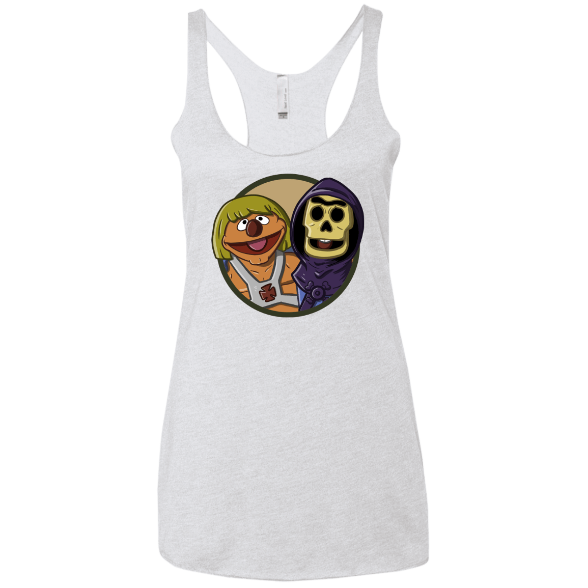 T-Shirts Heather White / X-Small Bert and Ernie Women's Triblend Racerback Tank