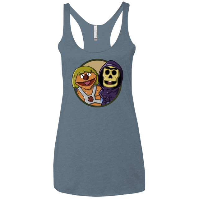 T-Shirts Indigo / X-Small Bert and Ernie Women's Triblend Racerback Tank