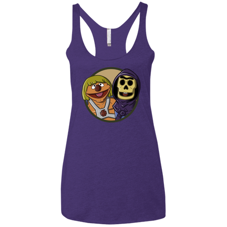 T-Shirts Purple Rush / X-Small Bert and Ernie Women's Triblend Racerback Tank