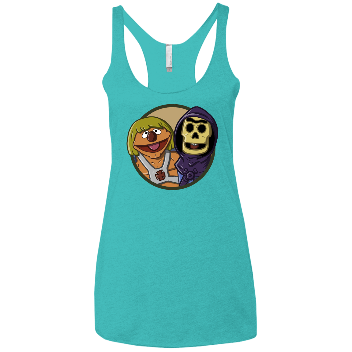 T-Shirts Tahiti Blue / X-Small Bert and Ernie Women's Triblend Racerback Tank