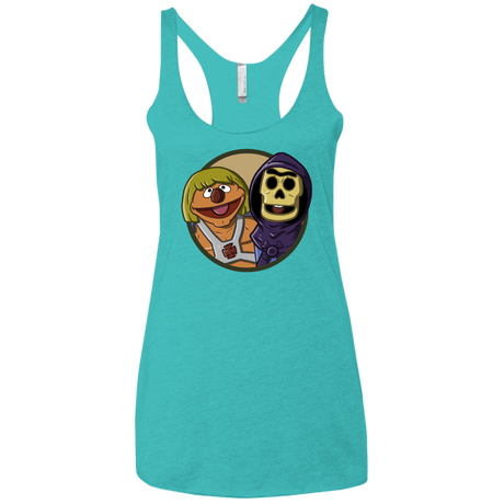 T-Shirts Tahiti Blue / X-Small Bert and Ernie Women's Triblend Racerback Tank