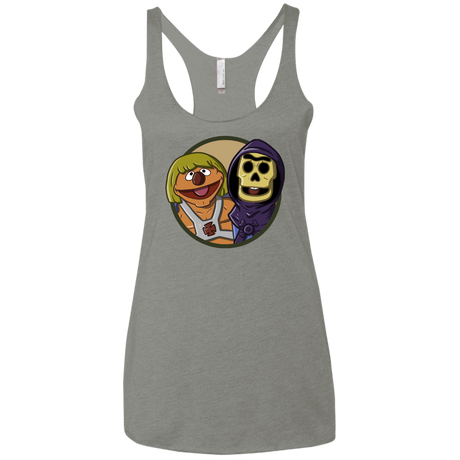 T-Shirts Venetian Grey / X-Small Bert and Ernie Women's Triblend Racerback Tank