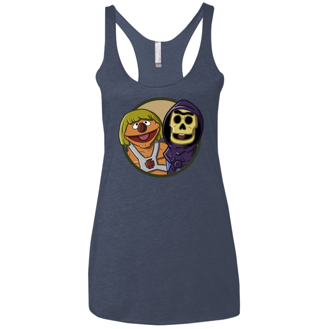 T-Shirts Vintage Navy / X-Small Bert and Ernie Women's Triblend Racerback Tank