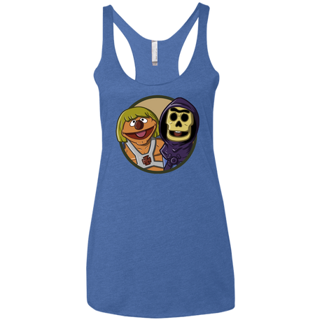 T-Shirts Vintage Royal / X-Small Bert and Ernie Women's Triblend Racerback Tank