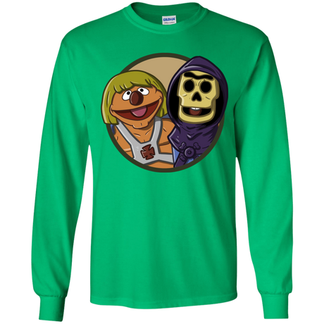 T-Shirts Irish Green / YS Bert and Ernie Youth Long Sleeve T-Shirt