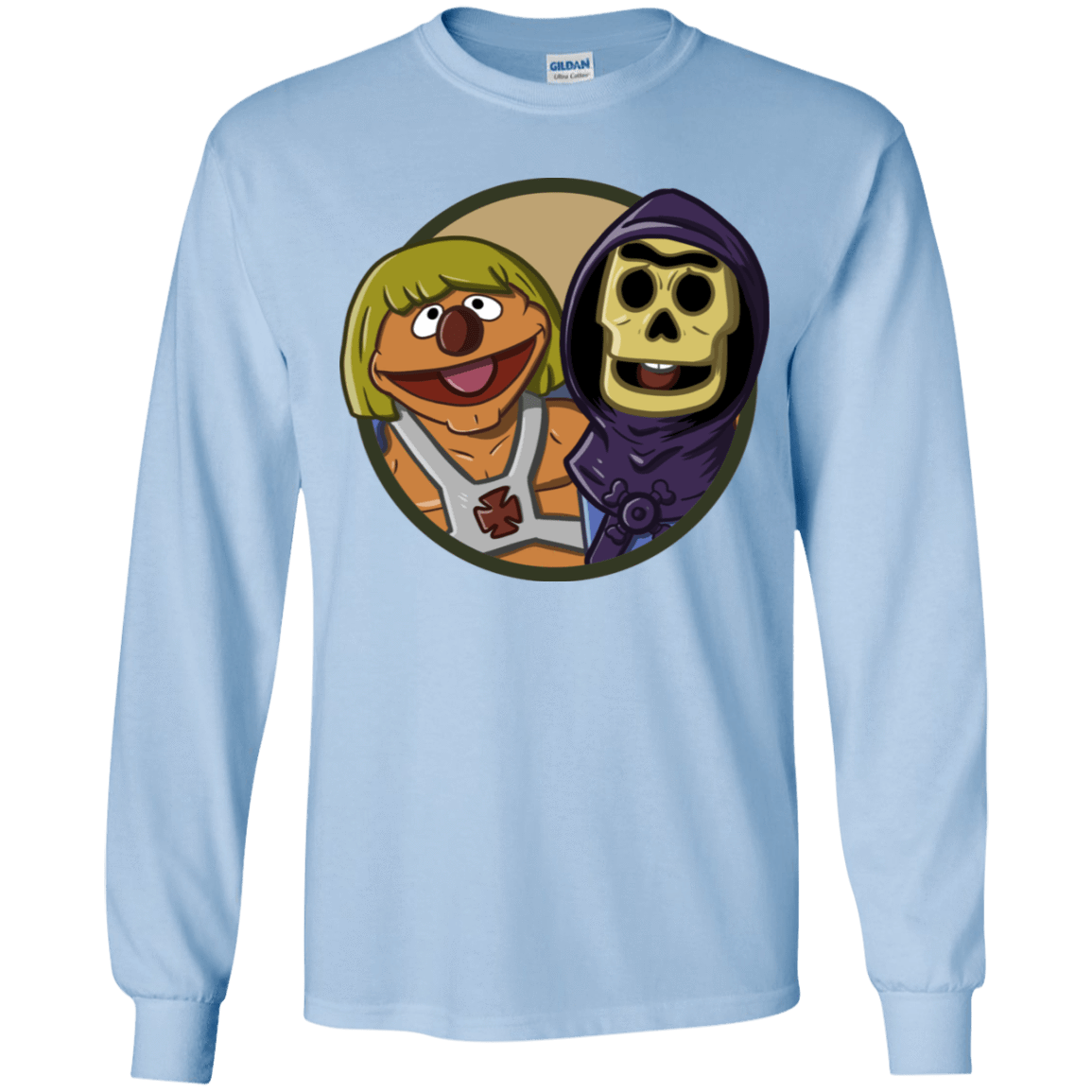 T-Shirts Light Blue / YS Bert and Ernie Youth Long Sleeve T-Shirt