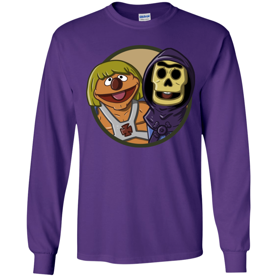 T-Shirts Purple / YS Bert and Ernie Youth Long Sleeve T-Shirt