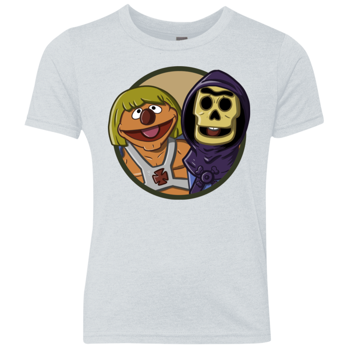 T-Shirts Heather White / YXS Bert and Ernie Youth Triblend T-Shirt