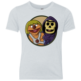 T-Shirts Heather White / YXS Bert and Ernie Youth Triblend T-Shirt