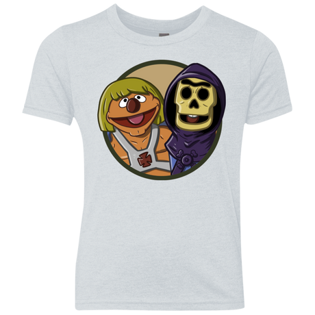 T-Shirts Heather White / YXS Bert and Ernie Youth Triblend T-Shirt