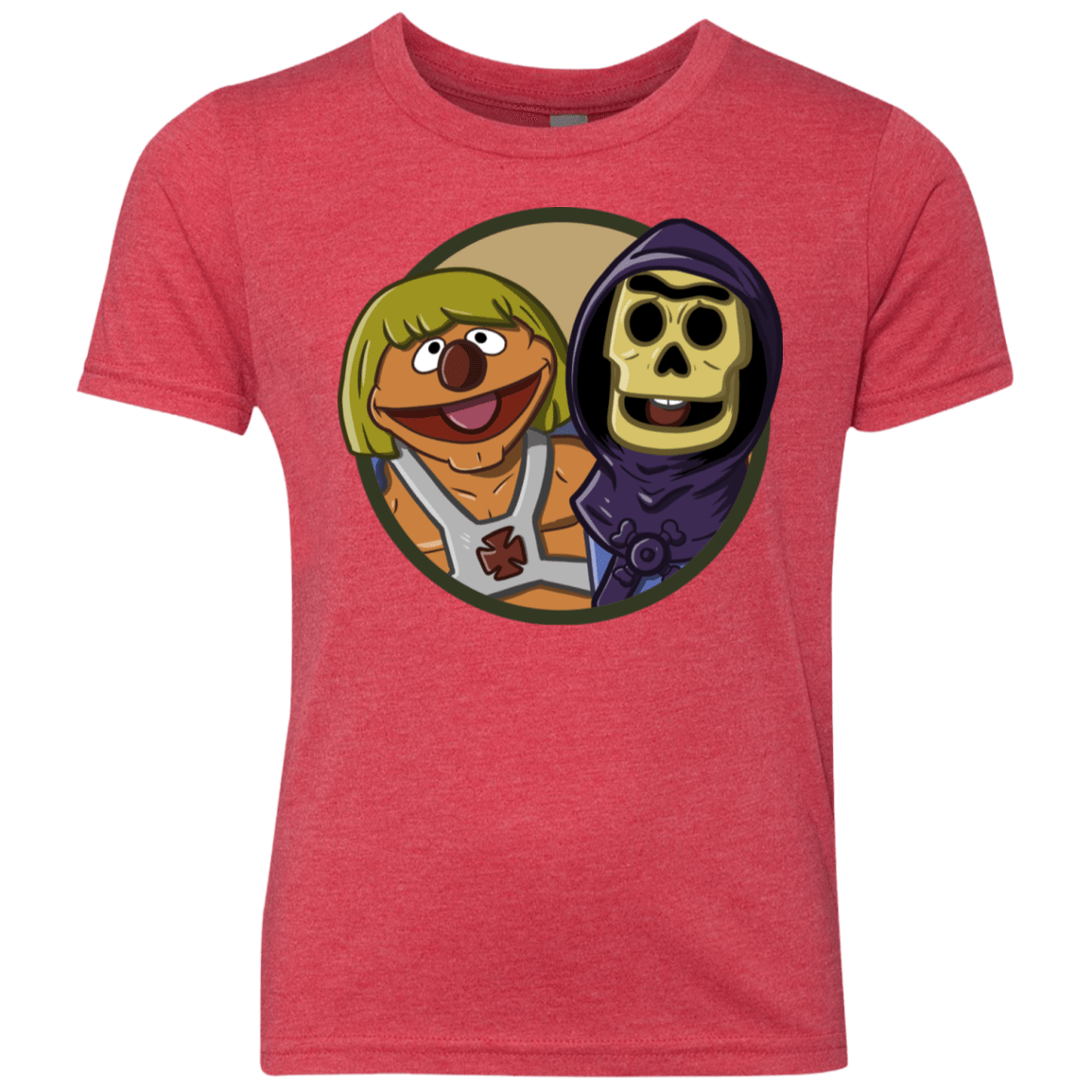 T-Shirts Vintage Red / YXS Bert and Ernie Youth Triblend T-Shirt