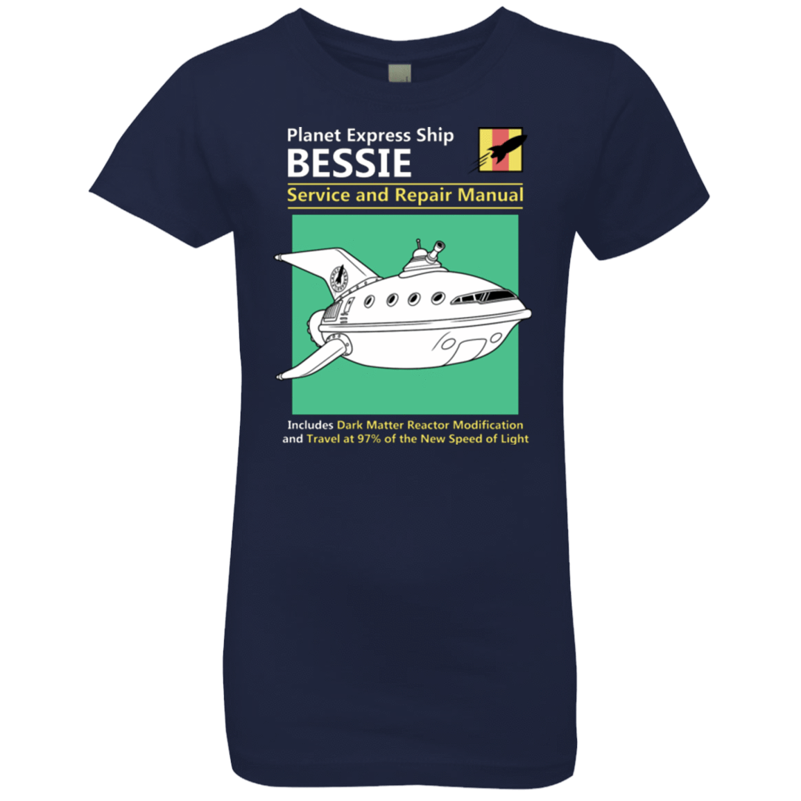 T-Shirts Midnight Navy / YXS Bessie Service and Repair Manual Girls Premium T-Shirt