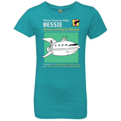 T-Shirts Tahiti Blue / YXS Bessie Service and Repair Manual Girls Premium T-Shirt